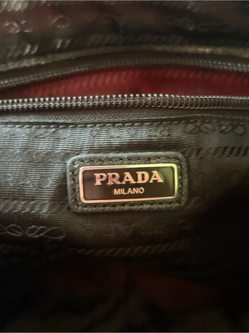 Prada Tessuto Stampato Cosmetic Pouch